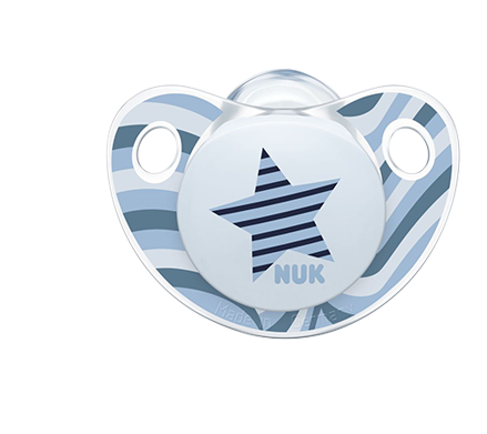 [Translate to latvian:] NUK Trendline pacifier with flat button