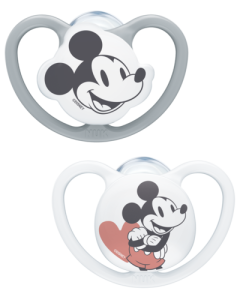 Silikona māneklis NUK Space Mickey Mouse